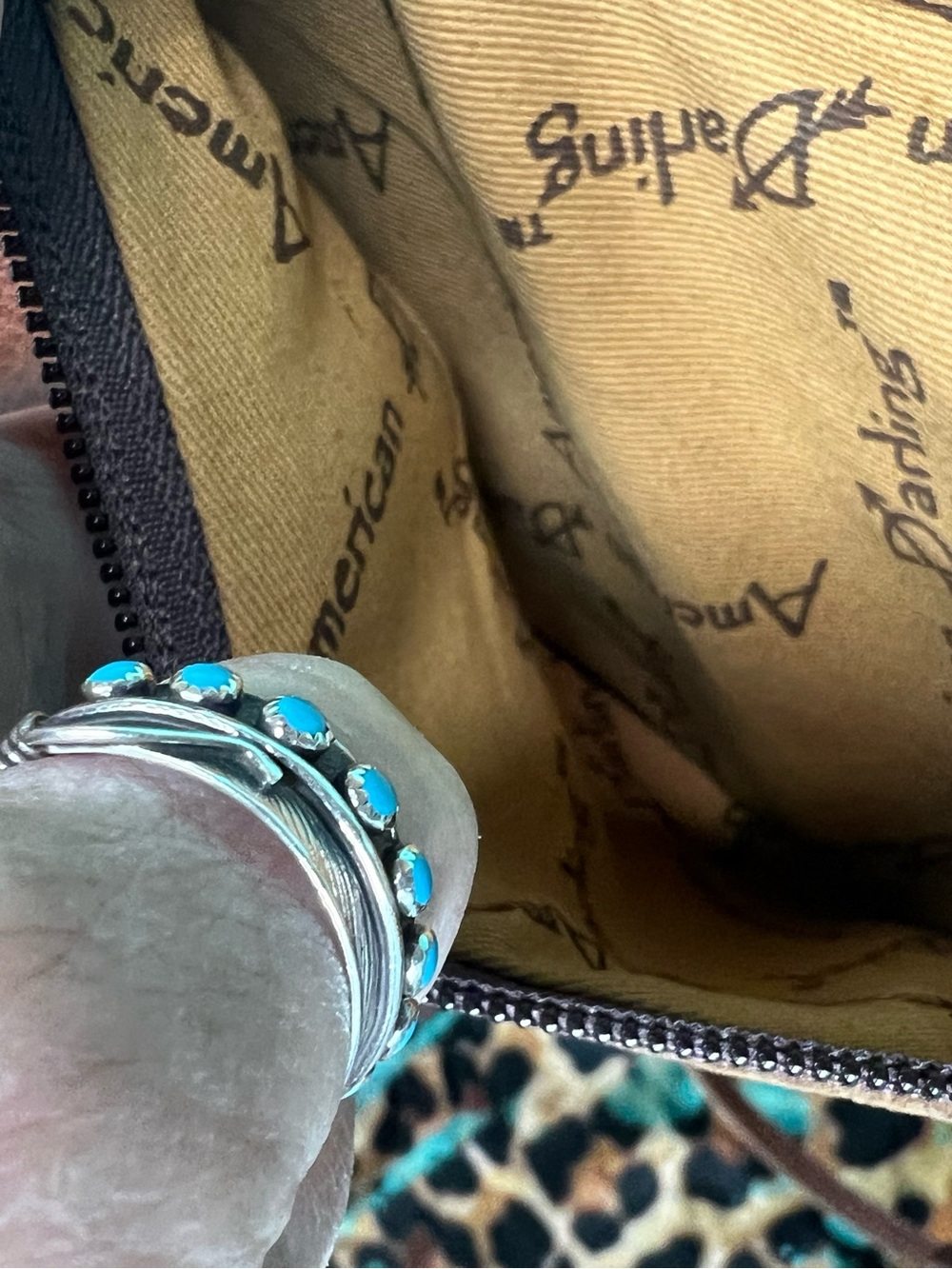 American Darling Envelope Hair on Leather Crossbody/Shoulder Bag - Picture 7 of 10